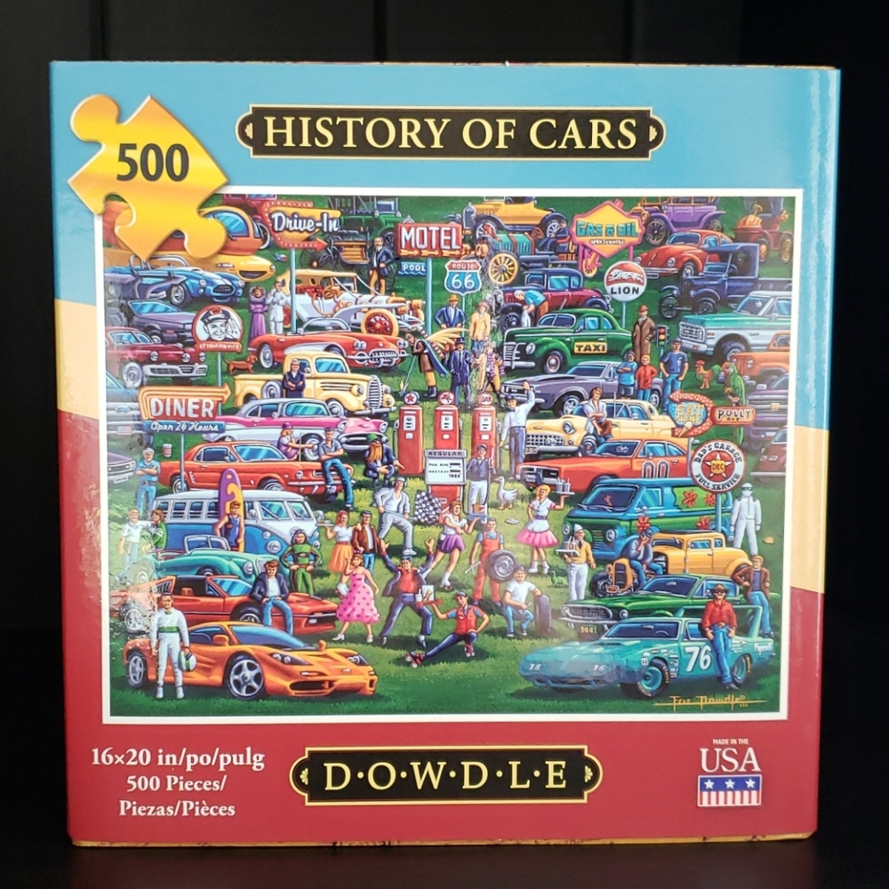 Puzzle - 500 Pc. Dowdle History of Cars